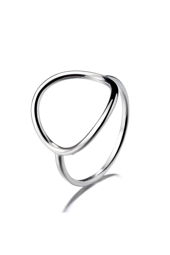 Sterling Silver Open Circle Ring