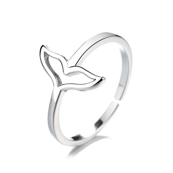 Amy and Annette Sterling Silver Whale Ring