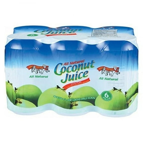 Amy and Brian Pulp Free Coconut Juice - 6 Cans Pack of 3