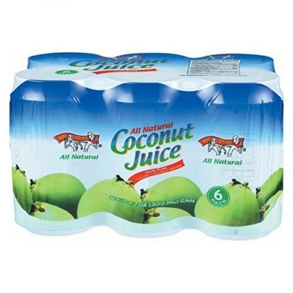 Amy and Brian Pulp Free Coconut Juice - 6 Cans Pack of 4