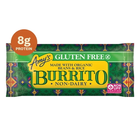 Amy's Frozen Meals, Bean and Rice Burrito, Gluten Free Microwave Meals, 5.5 oz