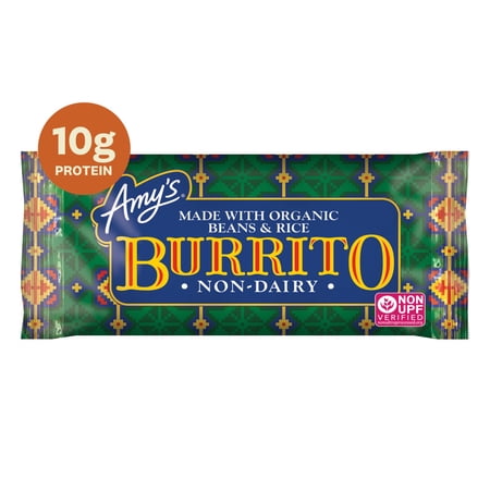 Amy's Frozen Meals, Bean and Rice Burrito, Microwave Meals, 6 oz