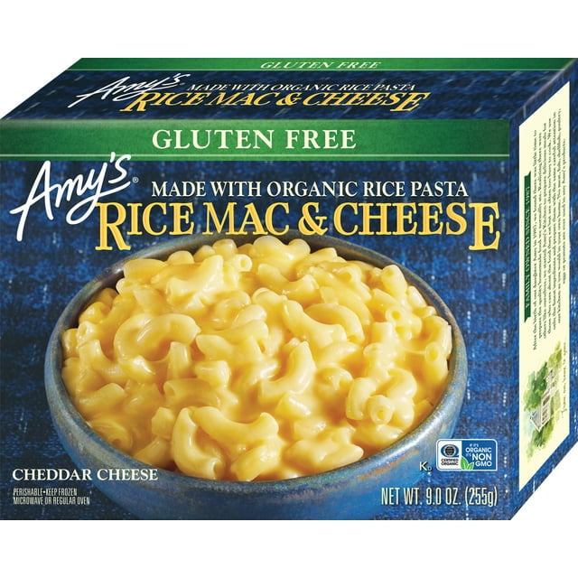 Amy's Frozen Meals, Mac and Cheese, Gluten Free Rice Mac & Cheese, Made With Organic Rice Pasta