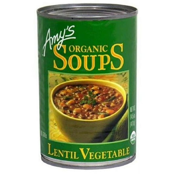 Amy's Kitchen 00535 Lentil Vegetable Soup 14.5 Oz - Pack of 12