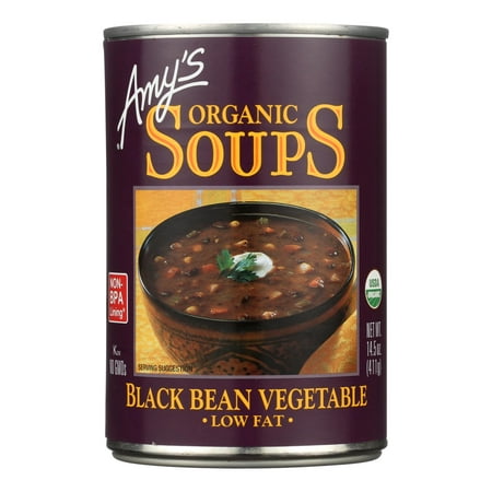 Amy's - Organic Low Fat Black Bean Soup - Case of 12 - 14.5 oz