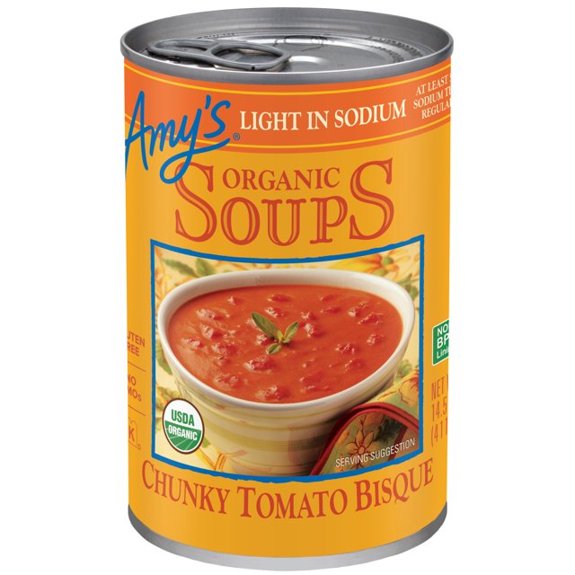 Amy's Kitchen Organic Chunky Tomato Bisque, Light in Sodium, Gluten