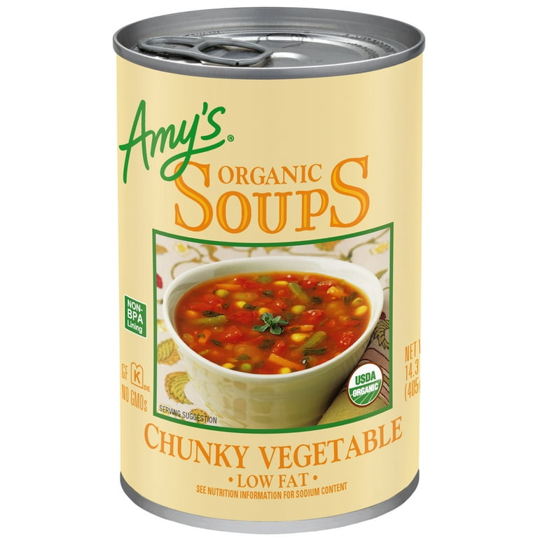 Amy's Soup, Gluten Free, Organic Cream of Tomato, Low Fat, 14.5 oz (Pack of  12)