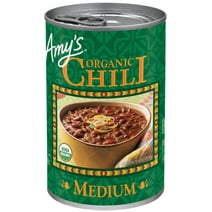 Amy’s Kitchen Organic Medium Chili, Plant-Based Vegan Chili, Gluten Free, Canned Chili, 14.7 oz