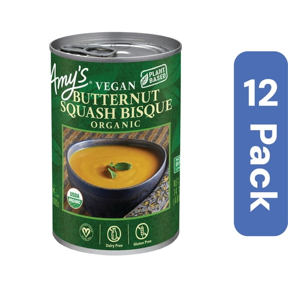 Amy's Organic Butternut Squash Bisque Soup 14.1 oz (Pack Of 12)