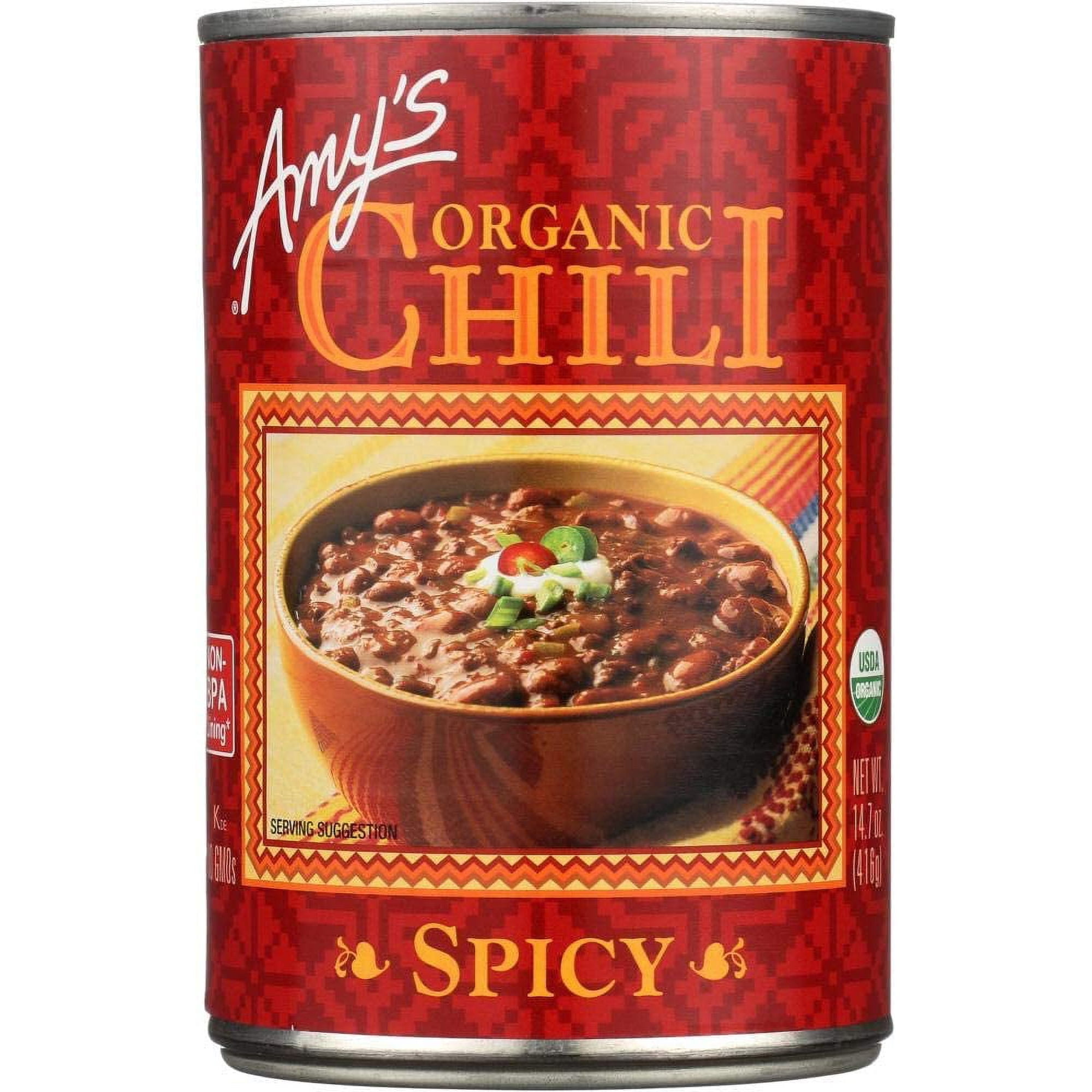 Amy's Organic Chili Spicy 14.7 fl oz Pack of 4