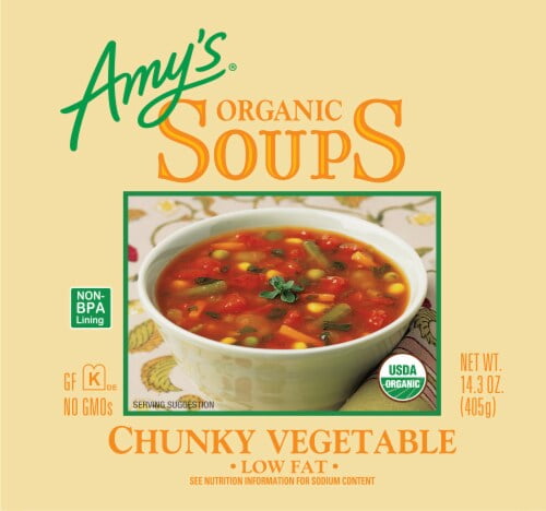 Amy's Organic Chunky Vegetable Soup 14.3 oz - Pack of 2
