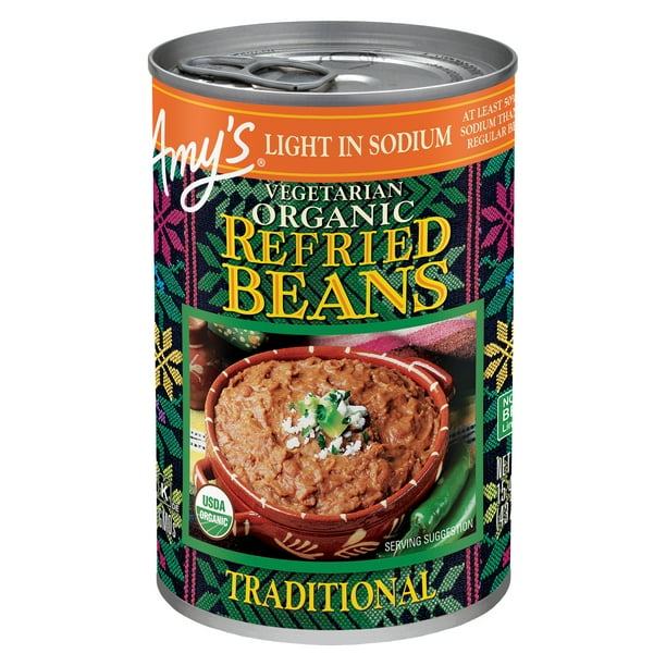 Amy's Organic Light Sodium Vegetarian Refried Beans, 15.4 oz