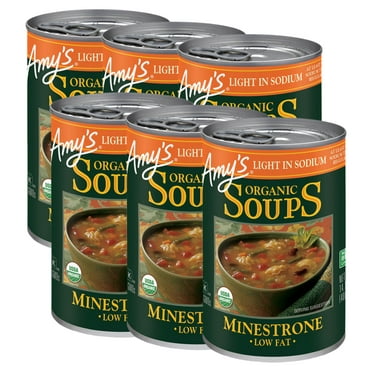 Amys Soup Minestrone Light in Sodium, 14.1 OZ (Pack of 12) - Walmart.com