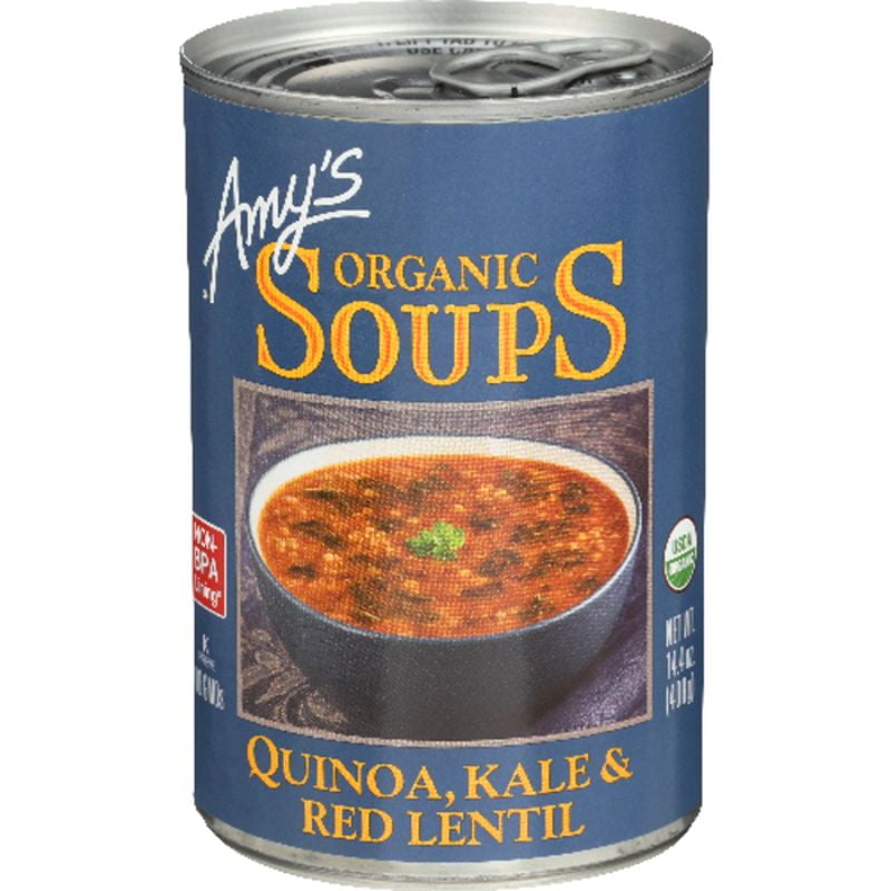Amy's Organic Quinoa, Kale & Red Lentil Soup 14.4 oz Pack of 3