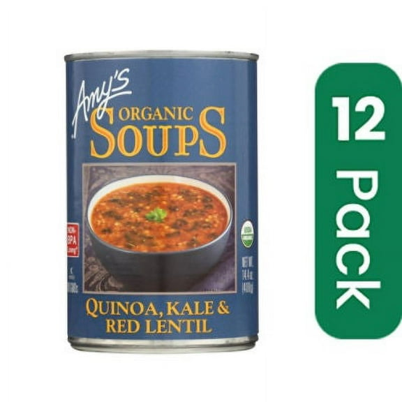 Amy's Organic Red Lentil Kale Quinoa Soup 14.4 oz (Pack Of 12)