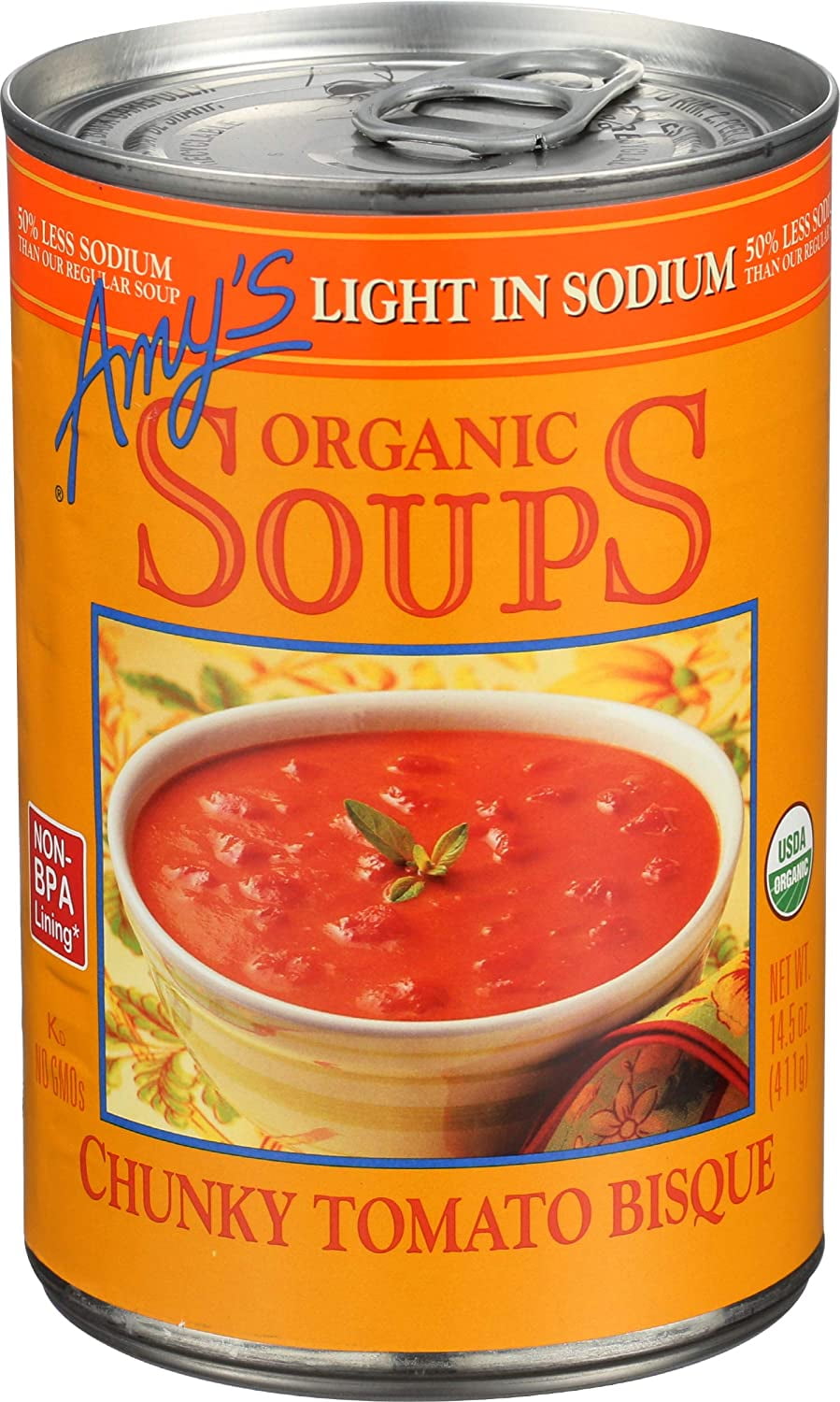 Amy's Organic Soup Light in Sodium Chunky Tomato Bisque 14.5 fl oz Pack