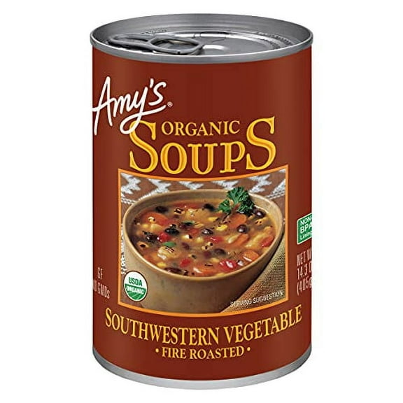 Amy's Organic Fire Roasted Southwestern Vegetable Soups, 14.3 oz Package may vary