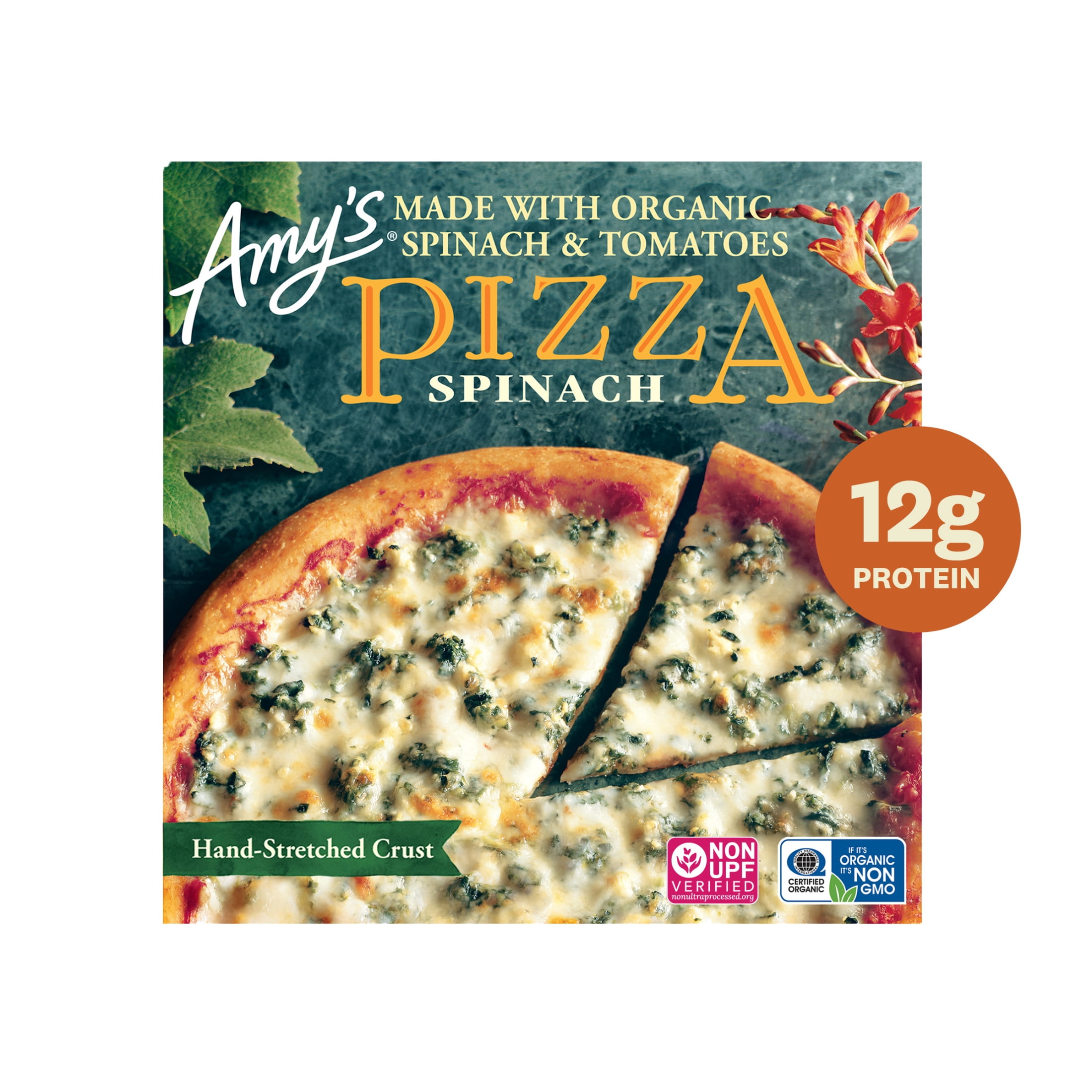 Amy's Spinach Pizza, Frozen Pizza, 14 Oz