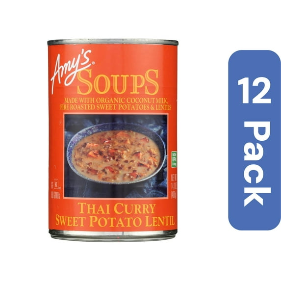 Amy's Thai Curry Sweet Lentil Soup Organic 14.1 oz (Pack Of 12)