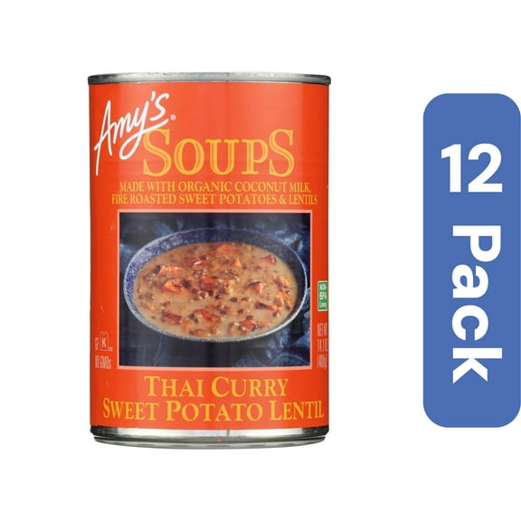 Amy's Thai Curry Sweet Lentil Soup Organic 14.1 oz (Pack Of 12)