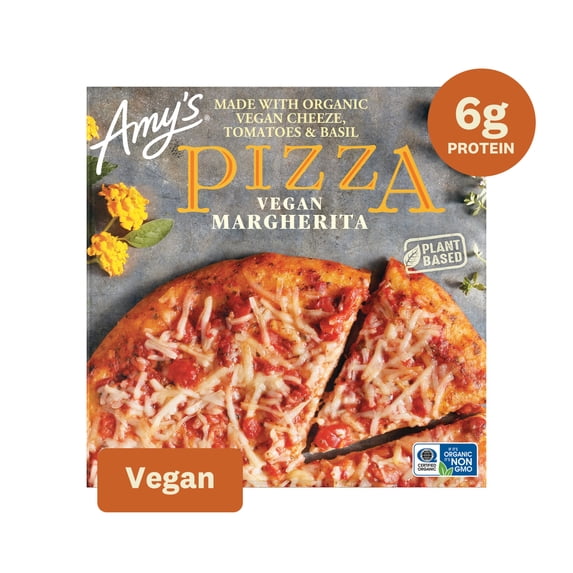 Amy's Vegan Margherita Pizza, Frozen Pizza, 13.5 Oz