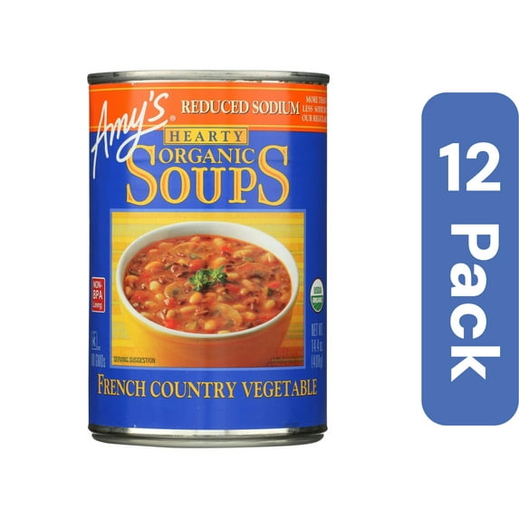 Amy's Vegetable French Country Low Sodium Soup Organic 14.4 oz (Pack Of 12)