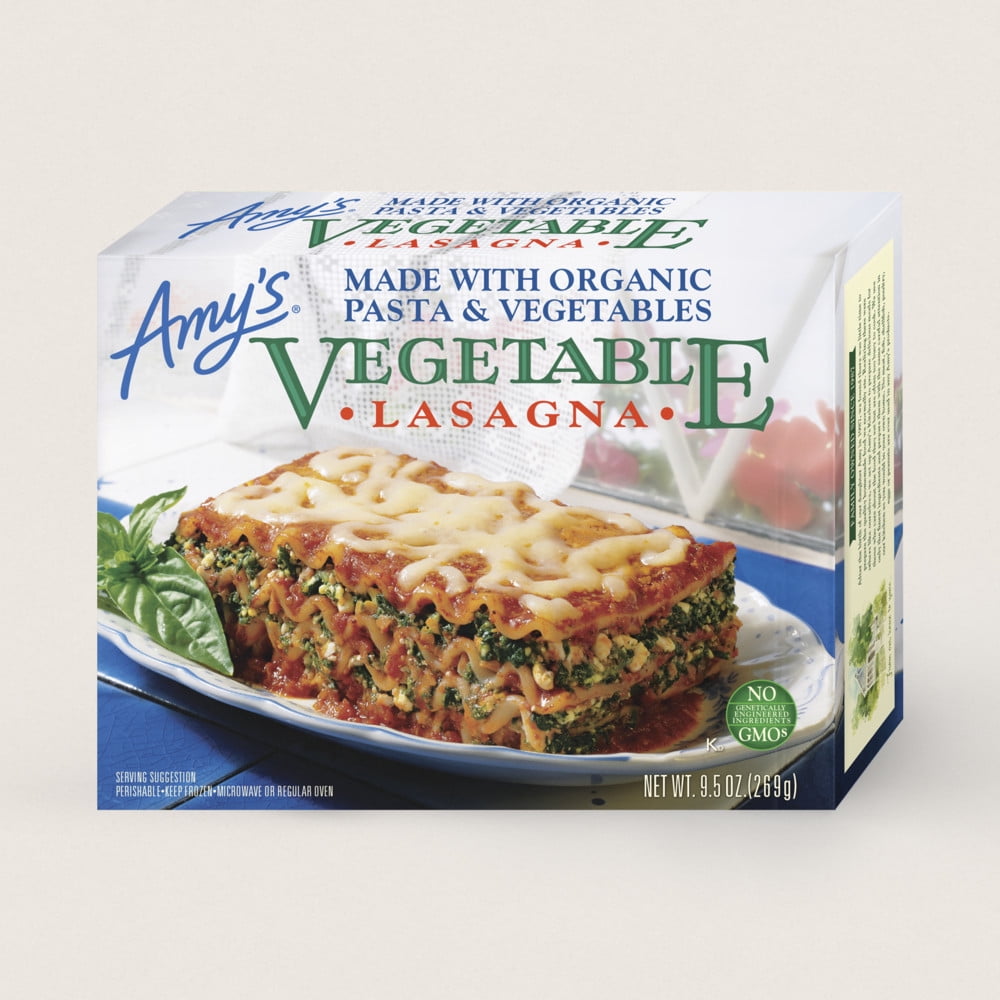 Amy's Vegetable Lasagna 9.5 oz, Pack of 12