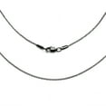 thumbnail image 1 of AmyRT Jewelry 1.2mm Titanium Steel Black Cable Chain Necklaces for Women 18 in, 1 of 5
