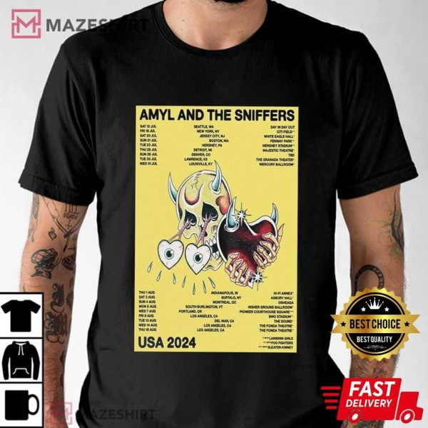Amyl And The Sniffers North America Summer 2024 TShirt