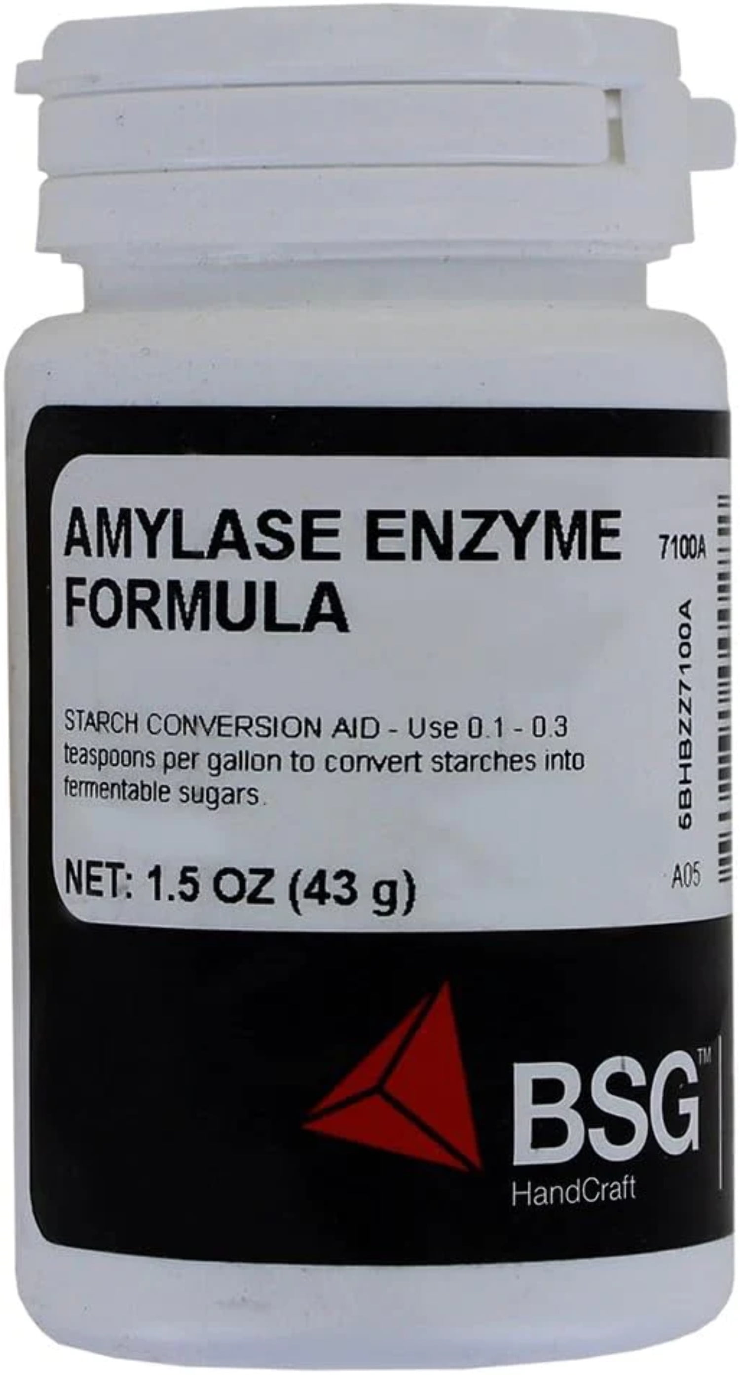 Amylase enzyme 1.5 oz. White