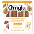thumbnail image 1 of Amylu Foods Caramelized Onion & White Cheddar Chicken Sausages, 12oz, 4 Count, Refrigerated, 1 of 6