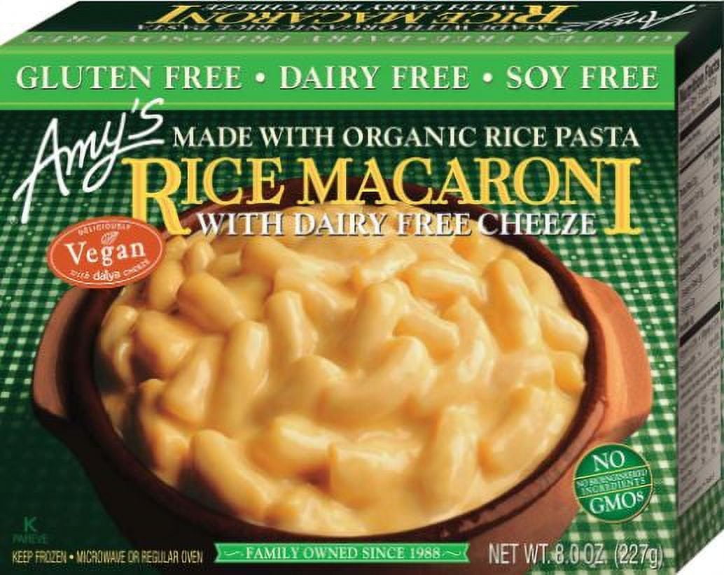 Amys Non Dairy Rice Macaroni and Cheeze Entree, 8 Ounce - 12 per case.