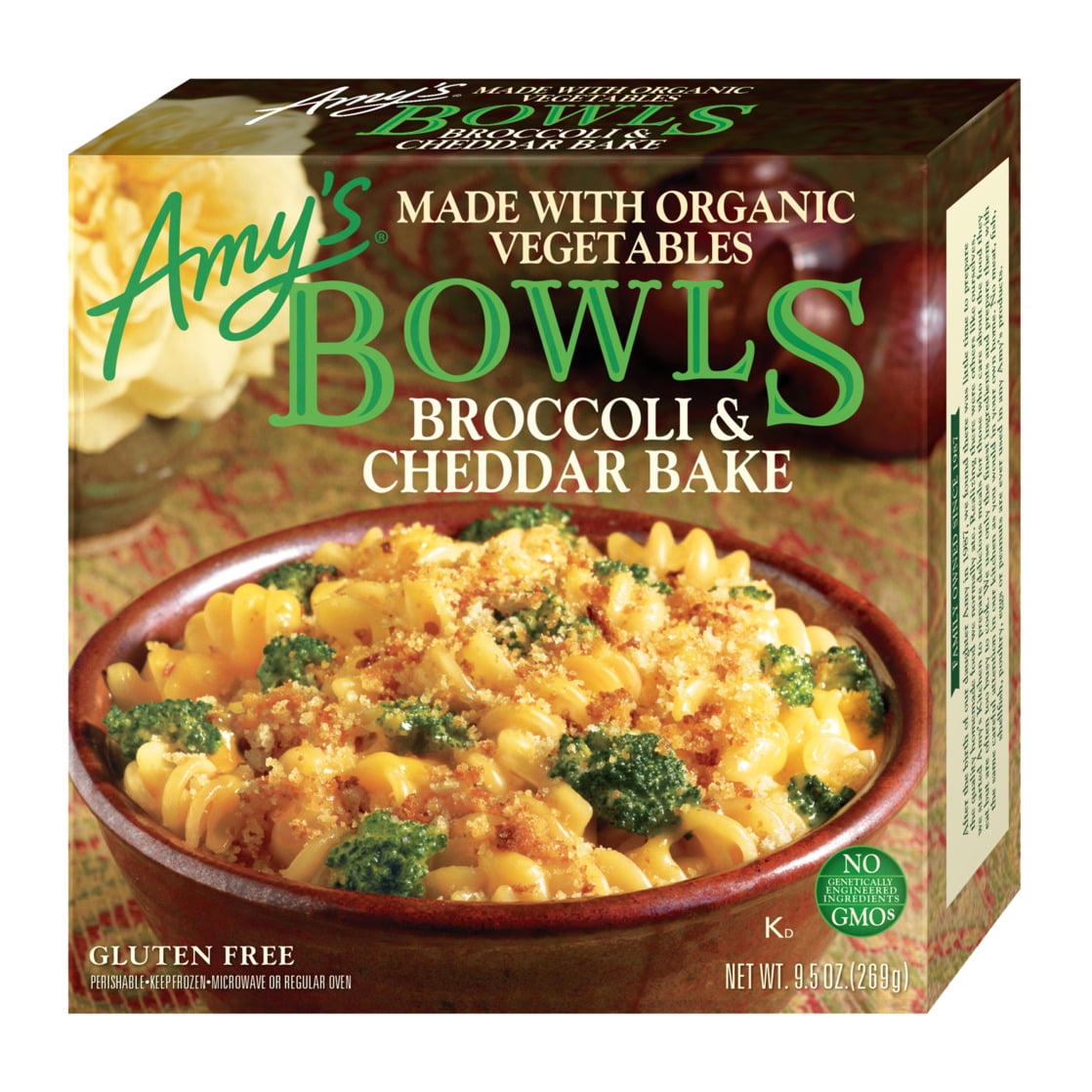 Amys Organic Broccoli and Cheddar Bake Bowl, 9.5 Ounce -- 12 per case.
