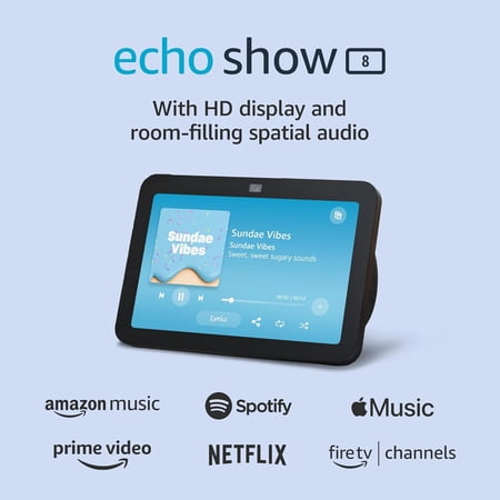 Amz_Echo_Show 8 (Latest 3rd Generation) 8-inch Smart Display - Charcoal
