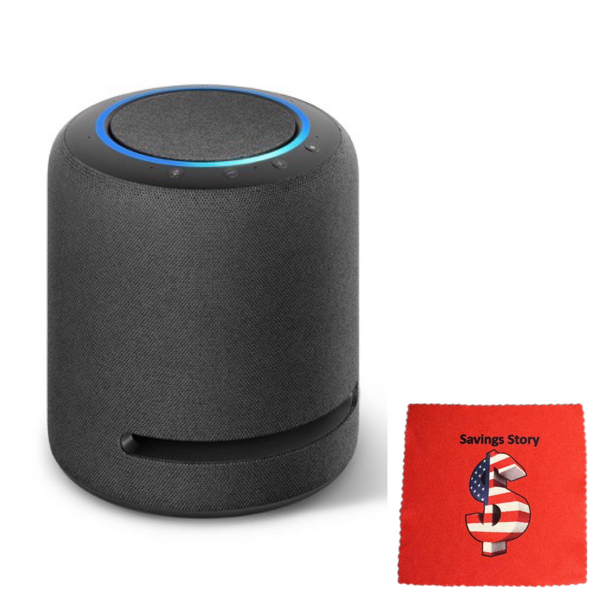 Amz_Echo Studio Smart Speaker Quality Sound, Alexa, Dolby Atmos, Free  Cleaning Cloth, Black