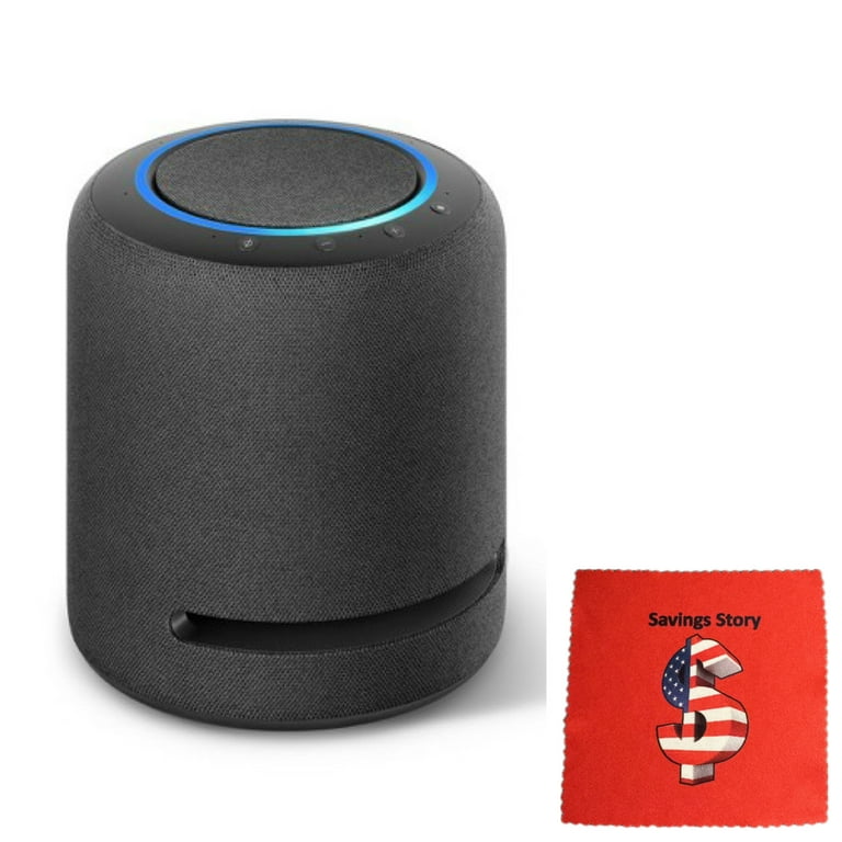 Amz_Echo Studio Smart Speaker Quality Sound, Alexa, Dolby Atmos, Free  Cleaning Cloth, Black 