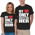 thumbnail image 1 of XUNKUSGA Couples Shirts My Only Love Husband and Wife Shirts for Couples His and Hers Matching Set Gifts for Couples Unique 闂佹寧绋戝﹢顪k of 1), 1 of 7