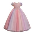 thumbnail image 1 of Amzcrzy Girls Princess Dresses Sequin Flower Girls Party Dress Bridesmaid Ball Gown Wedding Tulle 4-14 Years, 1 of 9