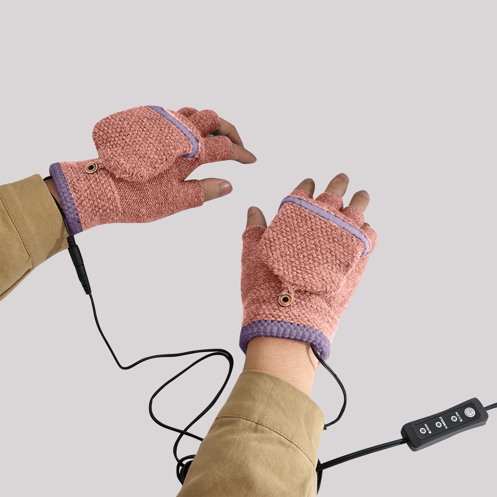 Amzcrzy Heated Gloves Circuit Safety Women's & Men's USB Heated Gloves