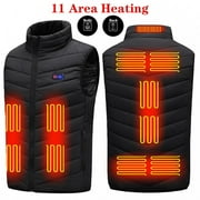 SANMEUTY Hesxuno Heated Vest Jacket Plus Size Heated Vest For Men And Women Dual Control 11 Heating Vest Heated Jacket Winter Heating Vest Heated Jacket