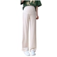thumbnail image 1 of Amzcrzy Maternity Pamnts's Wide Leg Pants Loose Casual Pants for Women Outside Straight Leg Trousers L-XXXL, 1 of 6