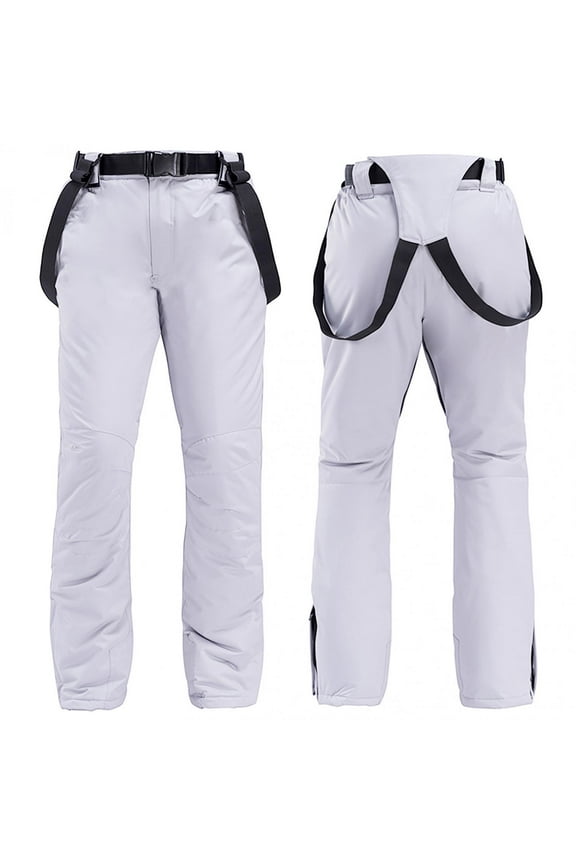 Amzcrzy Men And Women Winter Windproof Ski Snowboarding Pants,Climbing Winter Pants For Men,Solid Color Waterproof Snow Pants Apply To Outdoor Ski Men And Women Birthday Gift Ideas