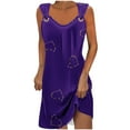 thumbnail image 1 of Amzcrzy Summer Dresses for Women 2024 Sleeveless Suspender Beach Sundress Letter Graphic Plus Size Dresses Casual Loose Tank Tshirt Dress, 1 of 5
