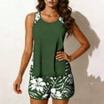 thumbnail image 1 of Amzcrzy Tankini Swimsuits for Women 2026 Casual Hawaii Floral Two Piece Bathing Suits with Boy Shorts ,Plus Size Tankini Set with Padded Cups, 1 of 7