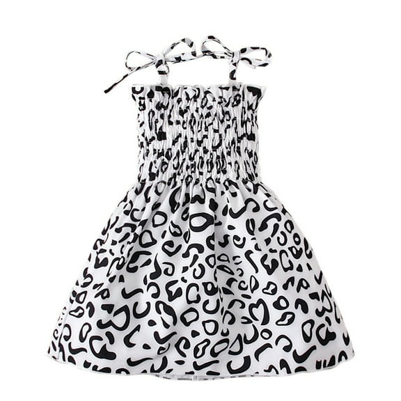 Amzcrzy Toddler Baby Girl Dresses Casual Sleeveless Straps Cute Floral Princess Sundress Summer Clothes Outfits 12 Months-5 Years