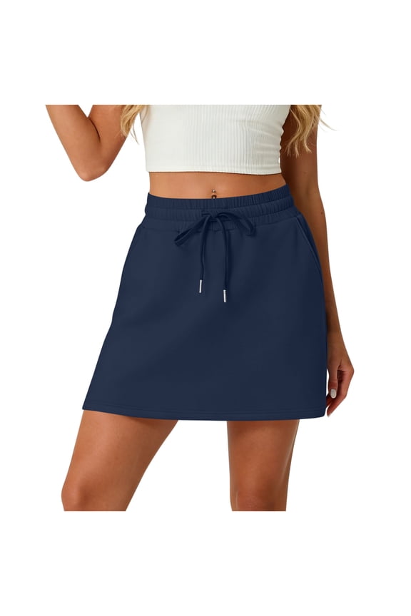 Women's Active Athletic Skort Comfy High Waist Sport Skirts with Pockets Casual Tennis Golf Running Skirts for Women Trendy Versatile Side Split Mini Skirts M