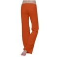 thumbnail image 1 of Amzcrzy Womens Wide Leg Trousers 2024 Yoga Sweatpants Wide Leg Loose Pants High Waisted Drawstring Casual Baggy Lounge Yoga Pants with Pockets, 1 of 9