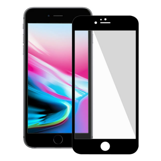 Amzer Kristal Tempered Glass HD Edge2Edge Black Screen Protector for iPhone 8 Plus