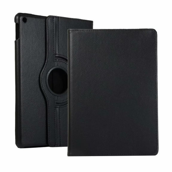 Amzer Smart Swivel Folio Case with Auto Sleep/Wake Function for Apple iPad 10.2 (2019), iPad 8th Gen (2020) - Black