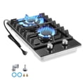 thumbnail image 1 of Amzgachfktch 12 Inch Built-in Gas Cooktop with Thermocouple Protection, LPG/NG Dual Fuel, 1 of 9